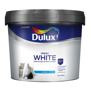 Dulux Matt Emulsion Paint Fresh White 10l