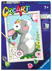 Ravensburger Painting By Numbers CreArt Beautiul Bunny 7+