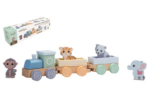 Joueco Trainset with Animals The Wildies Family 18m+