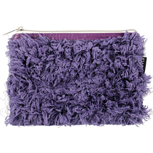 Pencil Pouch Case Plush Violet Hair