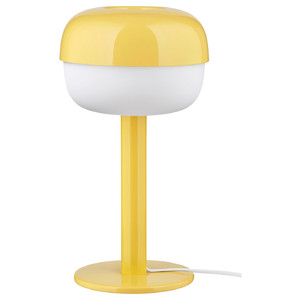 BLÅSVERK Table lamp, yellow, 36 cm