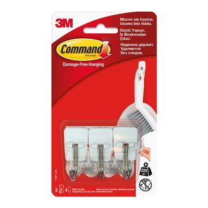 3M Command Wire Hooks, Pack of 3