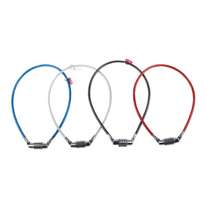 Anti-theft Bike Cable 6 x 550 mm 1pc, assorted colours