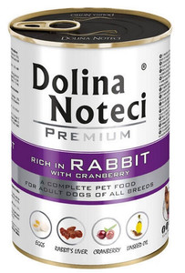 Dolina Noteci Premium Wet Dog Food with Rabbit & Cranberry 400g