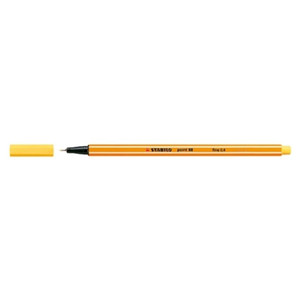 Stabilo Point 88 Fineliners 88/44 Yellow 10pcs