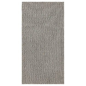 TIPHEDE Rug, flatwoven, black/natural, 80x150 cm