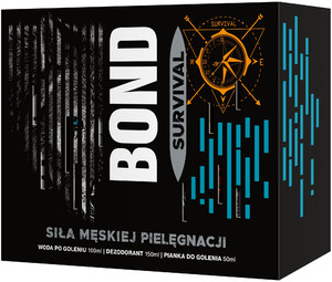 BOND Survival Gift Set - Aftershave, Deodorant Spray & Shaving Foam