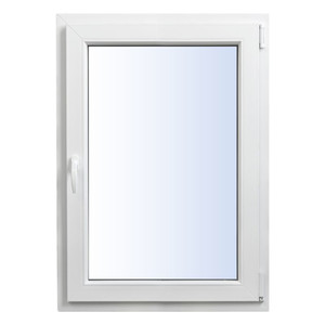 Tilt-and-Turn Triple-Pane PVC Window 565 x 1135 mm, right, white