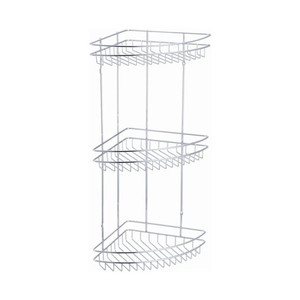 Shower Shelf Moon, 3 shelves, chrome