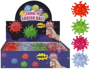 Squish Ball Covid-19 1pc, assorted colours, 3+