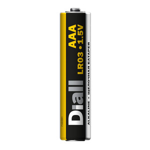 Diall Alkaline Batteries AAA LR03, 8 pack