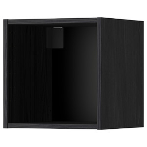 METOD Wall cabinet frame, wood effect black, 40x37x40 cm