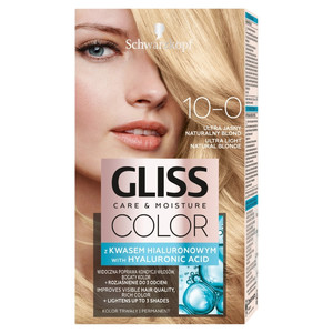 Gliss Color Care & Moisture Permanent Hair Dye 10-0 Ultra Light Natural Blonde