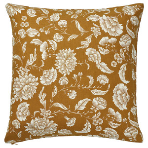 IDALINNEA Cushion cover, yellow-brown, 50x50 cm