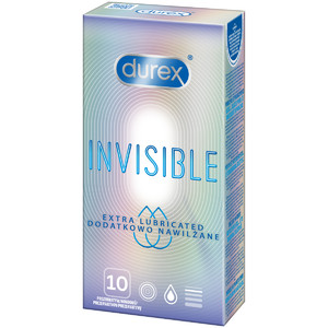 Durex Condoms Invisible A10 extra lubricated 10pcs