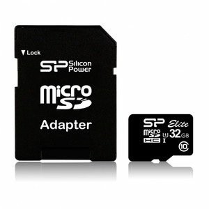 Silicon Power Memory Card microSDHC 32GB UHS-1 Elite with Adapter
