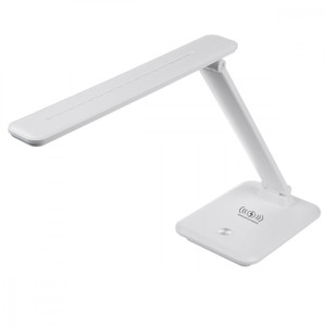 MacLean LED Desk Lamp 9W Qi Charger MCE616W, white