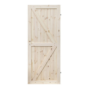Internal Door Barn 70, right, knotty pine wood