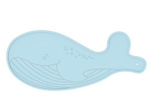 B-Anti-slip Bath Mat Whale, blue
