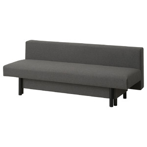 RÄFSTA 3-seat sofa-bed, dark grey