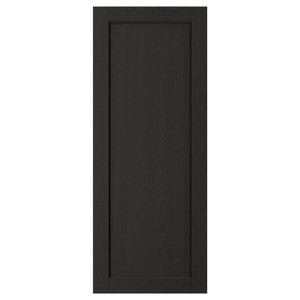 LERHYTTAN Door, black stained, 40x100 cm