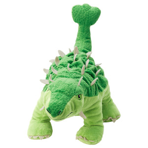 JÄTTELIK Soft toy, egg/dinosaur, dinosaur/ankylosaurus, 37 cm