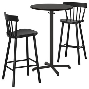 STENSELE / NORRARYD Bar table and 2 bar stools, anthracite anthracite, black