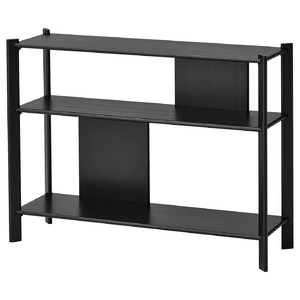 JÄTTESTA Side table, black, 95x30 cm