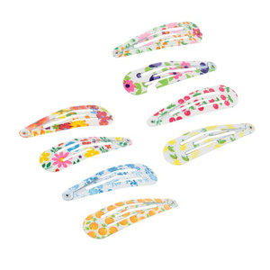 Hair Snap Clip, assorted colours, 2pcs