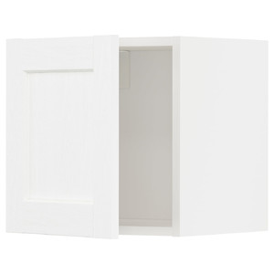 METOD Wall cabinet, white Enköping/white wood effect, 40x40 cm