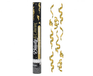 Confetti Streamers Party Popper 40cm, gold