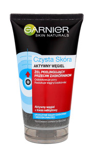 Garnier Skin Naturals Clean Skin Active Charcoal Intensive Exfoliating Face Gel 150ml