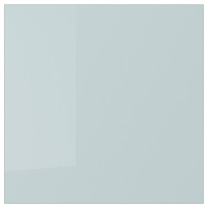 KALLARP Drawer front, high-gloss light grey-blue, 40x40 cm