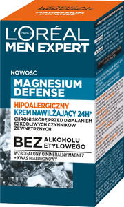 L'Oreal Men Expert Hypoallergenic Moisturising Face Cream 24H* Magnesium Defence 50ml