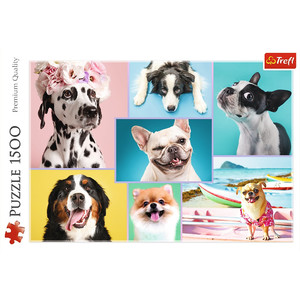 Trefl Jigsaw Puzzle Sweet Dogs 1500pcs 12+