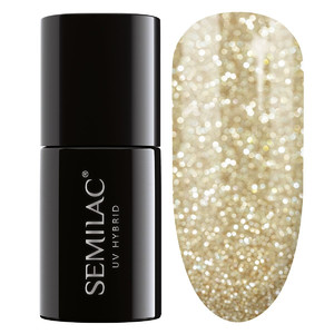 Semilac UV Hybrid Gel Polish no. 260 Light Gold (Platinum) - 7 ml