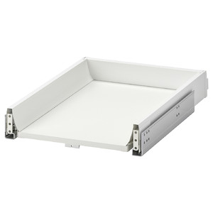 EXCEPTIONELL Drawer, low with push to open, white, 40x60 cm