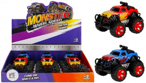 Off-road Vehicle 13cm Monster Wheel Speed, 1pc, assorted colours, 3+