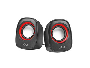 UGo Computer Speakers 2.0 Tamu S100, red