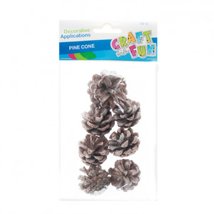 Craft Decoration Set with Pine Cones 4-7cm 50g