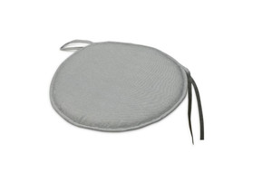 Outdoor Seat Cushion Chair Pad, round, grey