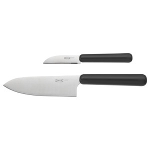 FÖRDUBBLA 2-piece knife set, grey