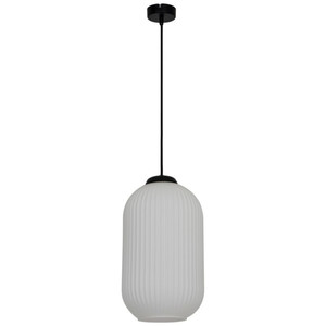 GoodHome Pendant Lamp Walgis 20W E27, chrome/white