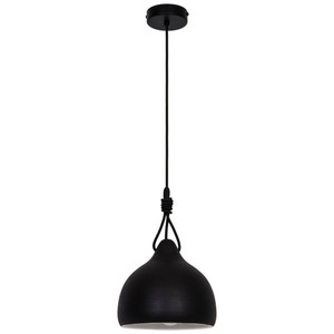 GoodHome Pendant Lamp Aulavik E27, black