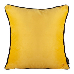 Cushion Mel 40 x 40 cm, black/mustard