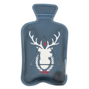 Instant Hot Water Bottle Deer, grey