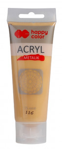 Happy Color Acrylic Paint 75ml, metallic gold