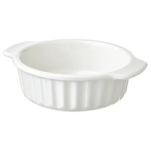 POETISK Oven dish, off-white, 23x19 cm