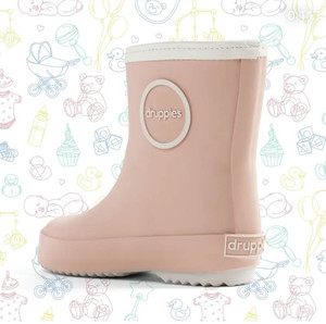 Druppies Rainboots Wellies for Kids Newborn Boot Size 26, pastel rose