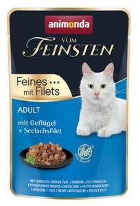 Animonda vom Feinsten Cat Adult Poultry & Saithe Fillet Wet Cat Food 85g
